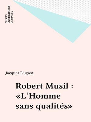 cover image of Robert Musil